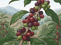 Jabanto farmers group — coffee farm illustration 3