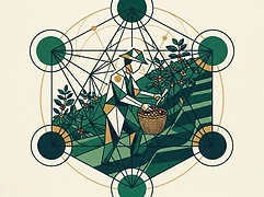 San Martin — coffee farmer illustration 1