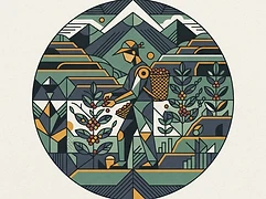 Cinco de Junio cooperative — coffee farmer illustration 3