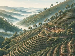Finca El Cedro — coffee farm illustration 1