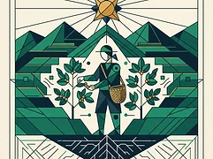 Mario and Nelly Lovo — coffee farmer illustration 1
