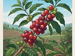 Kanzu — coffee farm illustration 3