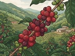 La Laja — coffee farm illustration 3