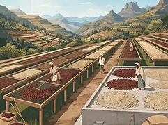 Ademe Farm — coffee farm illustration 2