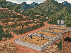 El Montecino — coffee farm illustration 2