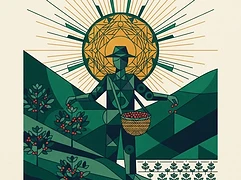 Ipanema Coffees — coffee farmer illustration 3