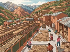 Finca Alasitas — coffee farm illustration 2