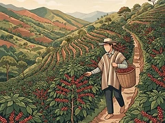 Diego Horta — coffee farmer illustration 1