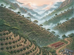 Yabitu Koba β coffee farm illustration 1