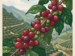 Finca Nueva Alianza β coffee farm illustration 3