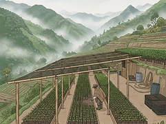 Faustino Flores — coffee farmer illustration 3