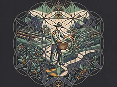 La Familia Moreno — coffee farmer illustration 3