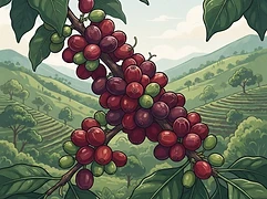 Juan Martín — coffee farm illustration 3