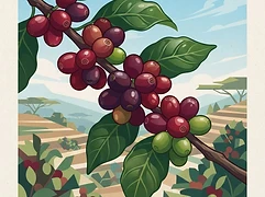 Great Rift Coffee — coffee farm illustration 3