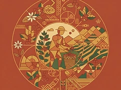 Idido cooperative — coffee farmer illustration 2