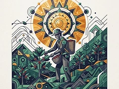 Moisés Herrera and the Caballero family — coffee farmer illustration 3