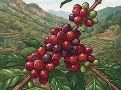 Santa Catalina — coffee farm illustration 3