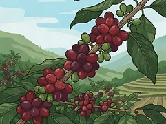 Gachuiro — coffee farm illustration 3