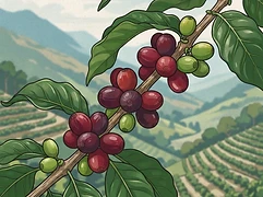 El Estoraque — coffee farm illustration 3