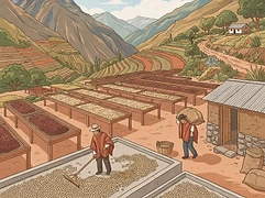 Rayos del Sol β coffee farm illustration 2