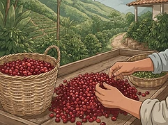 Guiliar Pérez Cuéllar — coffee farmer illustration 2