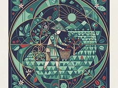 Nui & Aoy Jaisooksern — coffee farmer illustration 2