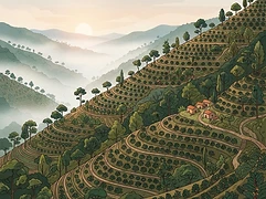 La Aragona — coffee farm illustration 1