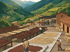 Balceros — coffee farm illustration 2