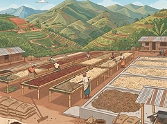 Kamogo Station β coffee farm illustration 2