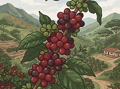 La Estrella β coffee farm illustration 3