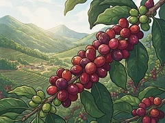 Yacuri — coffee farm illustration 3