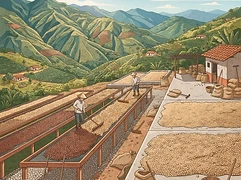Buena Vista β coffee farm illustration 2