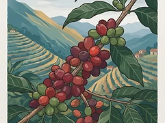 Urcunina — coffee farm illustration 3