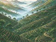 Kabtamu Family — coffee farm illustration 1