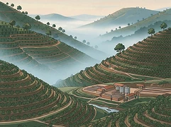Jarama Coffee Washing Station β coffee farm illustration 1