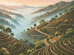 La Siria — coffee farm illustration 1