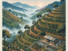 Corral Pampa — coffee farm illustration 1