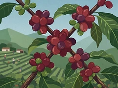 Finca La Soledad β coffee farm illustration 3