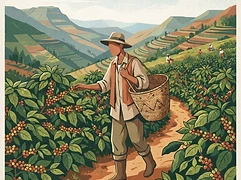 Surafel Birhanu — coffee farmer illustration 1
