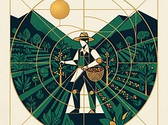 Estevão Douro, Denizar Douro, and Thiago Douro — coffee farmer illustration 3