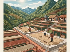 Maritza Dota — coffee farm illustration 2
