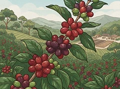 Kabtamu Family — coffee farm illustration 3