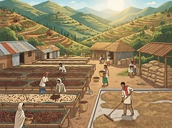 Duwancho β coffee farm illustration 2