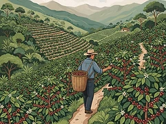 Diego Bermudez — coffee farmer illustration 1
