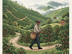 Gabriel Castaño Buendía — coffee farmer illustration 1