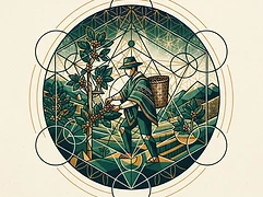 Jose & Pepe Jijón and Francisco Vintimilla — coffee farmer illustration 3