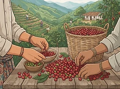 Jhon Alexander Bermudez — coffee farmer illustration 2