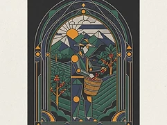 Not published — coffee farmer illustration 3