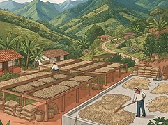 La Cumbre β coffee farm illustration 2