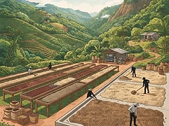 Finca Juan Martín — coffee farm illustration 2